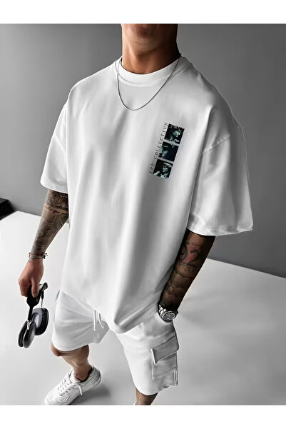 bellanova Tricou cu imprimeu de lux Infinite White Lines