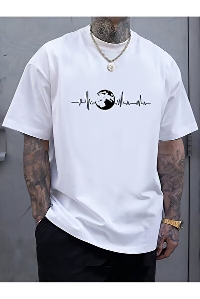 bellanova Ατελείωτες λευκές γραμμές Πολυτελές μπλουζάκι με στάμπα