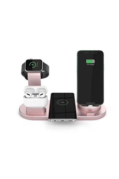 Arabest 3-in-1 Wireless Charger,Fast Wireless Charging Station Rotatable Dock