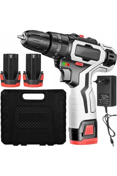 ART Ασύρματο τρυπάνι και κατσαβίδι με δύο μπαταρίες και θήκη μεταφοράς