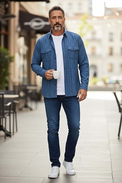 EREN STYLE Λινό Κλασικό Πουκάμισο 100% Βαμβακερό Μακρυμάνικο Αντιιδρωτικό