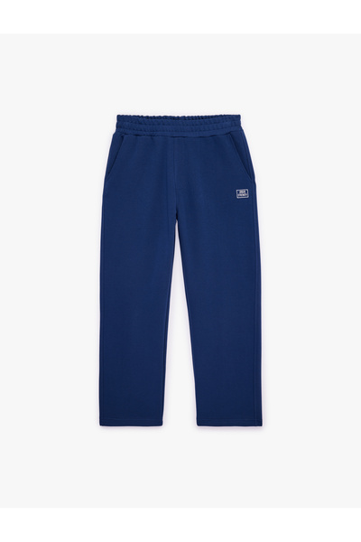 Koton Comfortable Fit, Pockets, Embroidery Detail, Elastic Waist, Wide Leg Sp...