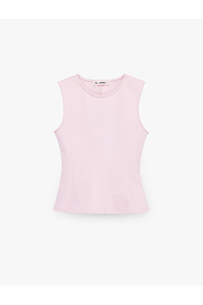 Koton Cotton Slim Fit Sleeveless Crew Neck Blouse