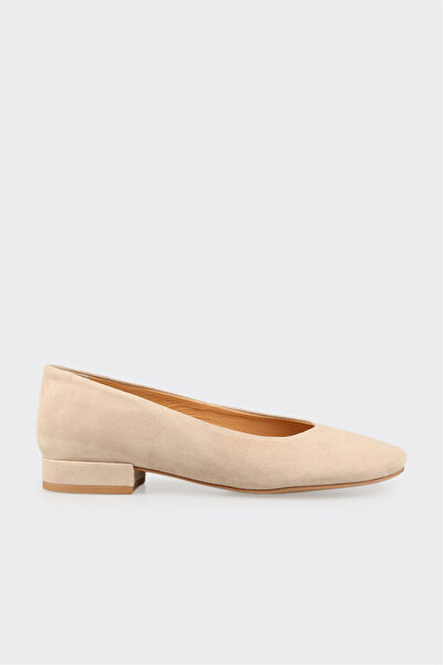 Elle Shoes Bej Deri Kadın Günlük Ayakkabı