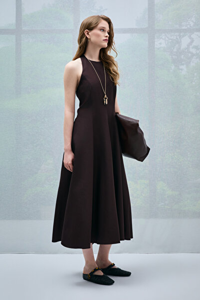 Lufian Gına Kadın Elbise Kahverengi