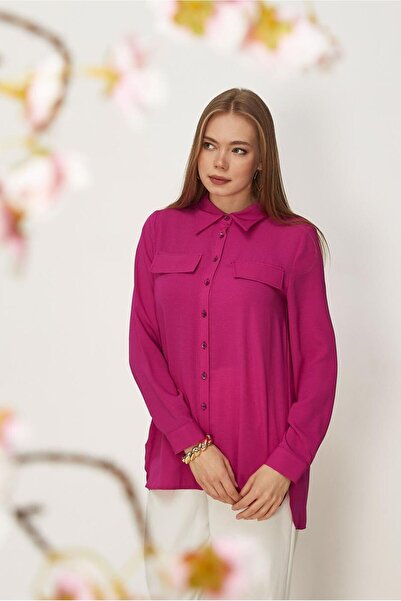 Alvina Shirt Collar Tunic 45782