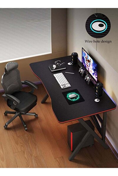 Spides مكتب كمبيوتر على شكل حرف K مزدوج متعدد الوظائف للألعاب