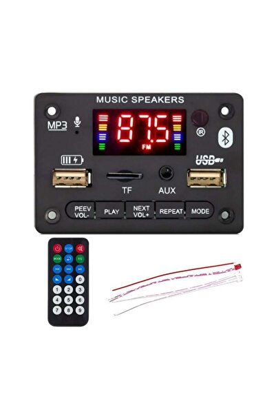 MAGİCVOCE Magicvoice USB-SD-Bluetooth-Kumanda-2*40W Anfi Çıkışlı Oto Teyp Çev...