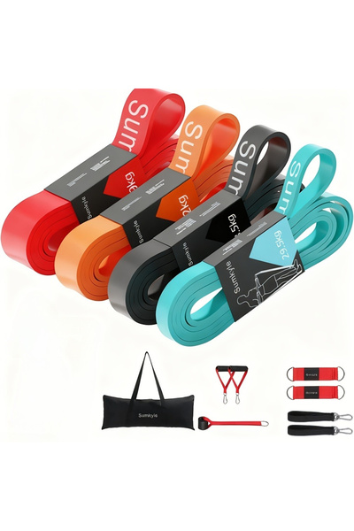 FLYPRO أربطة مقاومة، أربطة سحب، أربطة تمارين، أربطة لياقة بدنية، مجموعة أربطة...