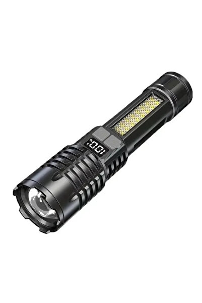 choice2 1PC High Power LED Flashlights With Display Screen Zoom Tactical Torc...