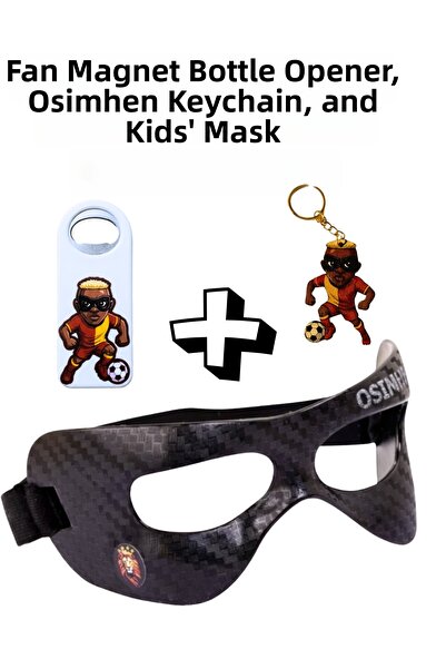 HERALDİS Osimhen Mask Elastic Carbon Pattern Fan Set