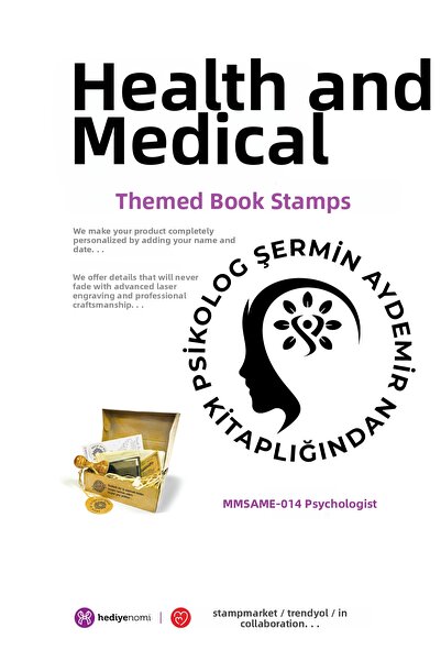 HEDİYENOMİ MühürMarket > ختم كتاب علم النفس الصحي والطبي - ختم الكتاب > MMSAM...