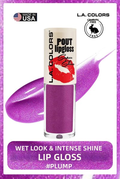 L.A Colors Pout Shiny Lipgloss - Lip Gloss with a Wet Look and Intense Shine ...