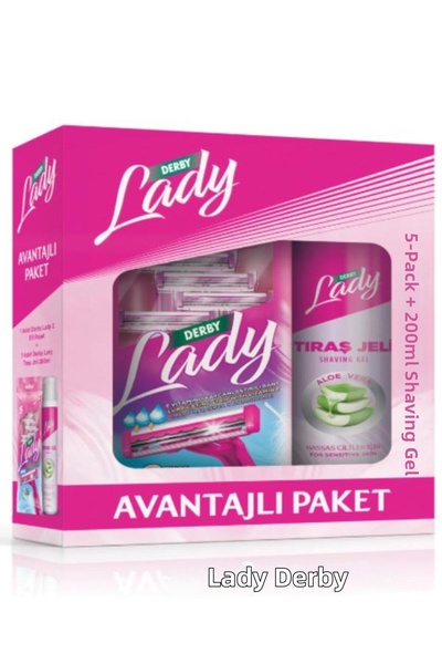 Derby Pachet Avantaj Gel de ras Lady Permatik 5 Li