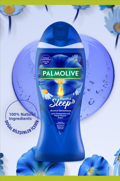 Palmolive Aroma Sensations Restful Sleep Bath and Shower Gel 500 ml X2 Body Wash Body Care