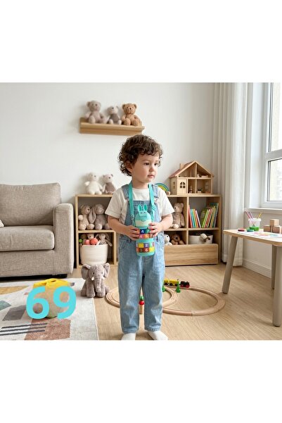 Kuzey Tacı Educational Number Block Rabbit Figured Children's Water Bottle wi...