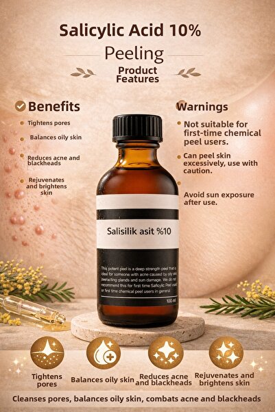 Puredermine وداعاً للبثور، ومرحباً ببشرة ناعمة! مصل حمض الساليسيليك بنسبة 10%