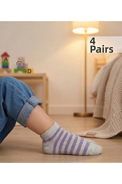 CLEWEAR Striped Colorful Bootie Socks