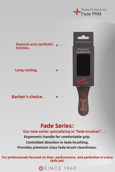 RODEO Premium Fade Brush Βούρτσα γενειάδας