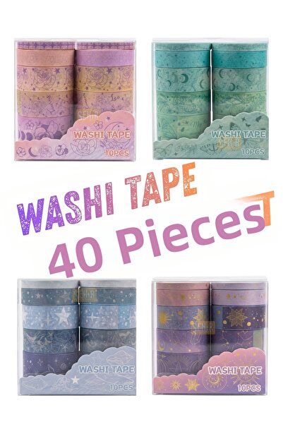 Şehir Online Mağazacılık Σετ 40 τεμαχίων Washi Tape Giant - Διακοσμητικές ται...