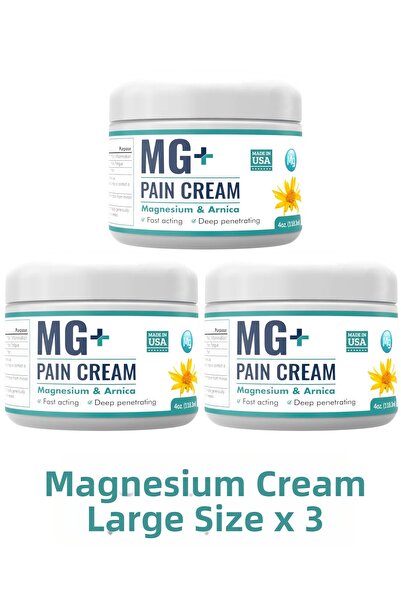 ULFİSU COSMETİCO Magnesium Massage Cream 3 Pieces - 120ml 3 Pieces