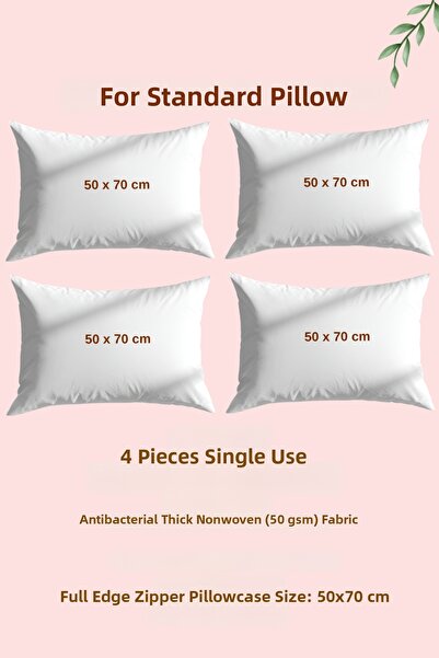 moonzy - minimalist & cozy Disposable Mattress Pads – Zippered, 50X70 Cm, Non...