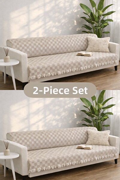 Miracolo Home Βαμβάκι τεμάχια σε πακέτο Κάλυμμα καναπέ Κάλυμμα καναπέ-κρεβάτι...