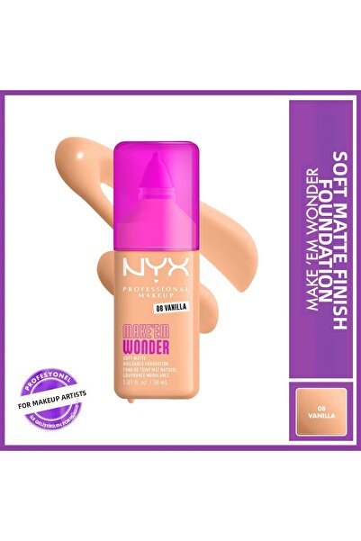 NYX Make Em Wonder Foundation 08 Vanilla