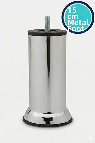 NZB Furniture Sofa Base Armchair Support Leg M8 Bolt Chrome Leg 15 cm