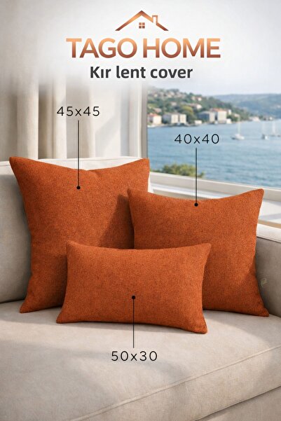 Tago Home غطاء وسادة رمي البلاط مزخرف عادي بسيط بانوراما-107 قابل للثقب