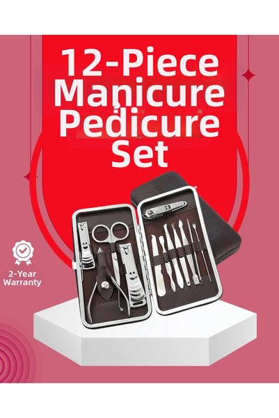NW NessiWorld Stylish and Durable Multi-Purpose Personal 12-Piece Grooming Set