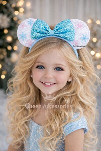 QUEEN AKSESUAR Χαριτωμένο πολυτελές σχέδιο νιφάδας χιονιού μοντέλο Έλσα με γυ...