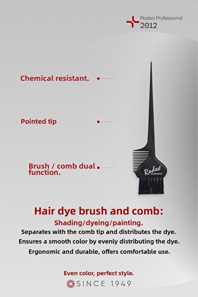 RODEO Professional Hair Coloring Brush with Comb 2012