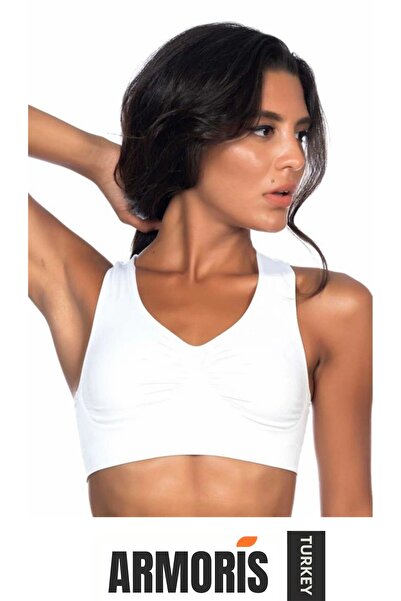 Armoris # Corset Sports Bra Supportive Gathering Flexible Breathable Running ...