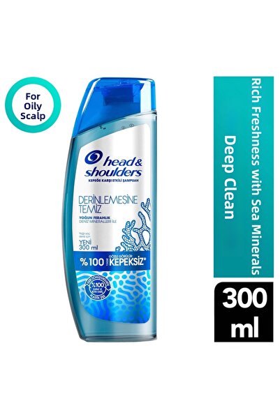 Head & Shoulders شامبو تنظيف عميق منشط بالكامل بالمعادن البحرية 300 مل