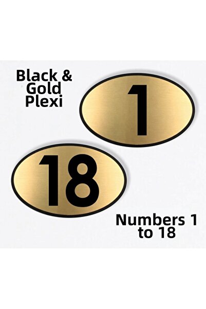 zafrakreklam 1 to 18 Ellipse Lazer Black & Gold - Apartment Site -Apartment H...