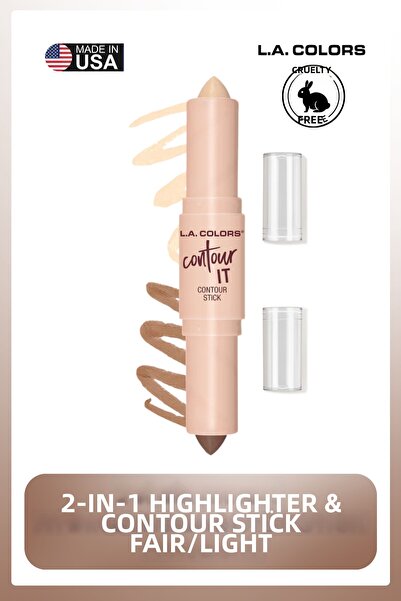 L.A Colors Duo Stick Contour & Glow - 2-in-1 Illuminating & Contouring Stick ...