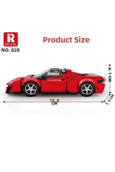 REOBRIX Technic 828 Ferrari J50 Sports Car Creative Building Block Set Building Blocks - 298 Pieces