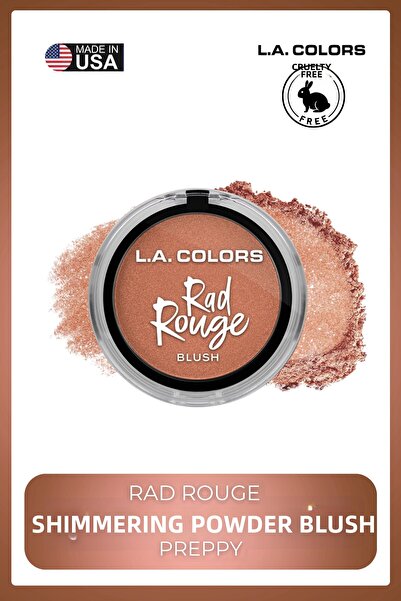 L.A Colors Rad Rouge Blush- Intense Color-Enhancing, Long-Lasting, Vibrant Lo...