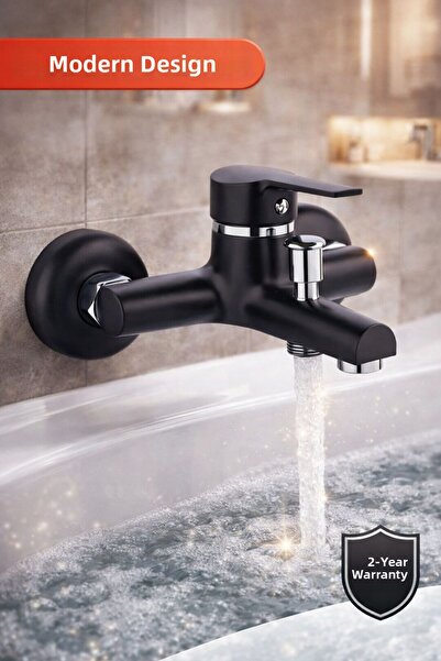 NAMSU Black Bathroom Faucet, On/Off, 2 Year Warranty, Long Lasting