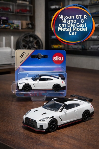 TOYFEST سيكو نيسان جي تي آر نيسمو نموذج سيارة معدنية بيضاء رياضية لعبة سيارة ...