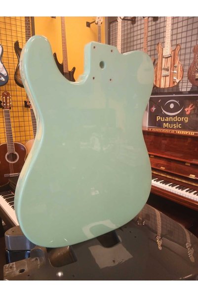 PUANDORG Telecaster Electric Guitar Body Green (Pre-Drilled Mounting Holes)