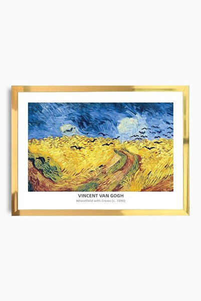 Raven Art Studio Vincent Van Gogh - Câmp de grâu cu ciori, c. 1890 Pictură + ...