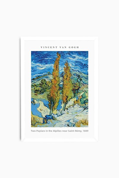 Raven Art Studio Vincent Van Gogh - Two Poplars in the Alpilles Near Saint Ré...