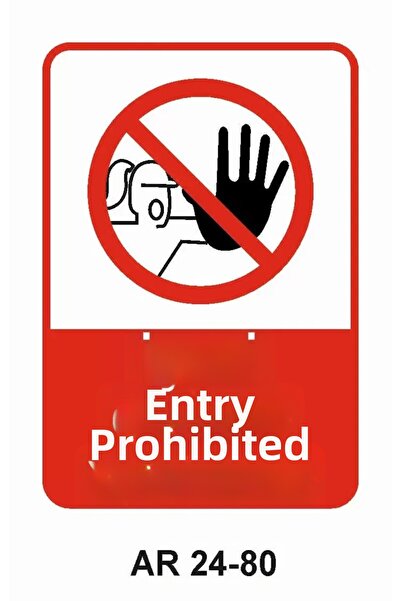 Outdoor One It Is Prohibited to Enter the Building Women's Figure Work Safety...