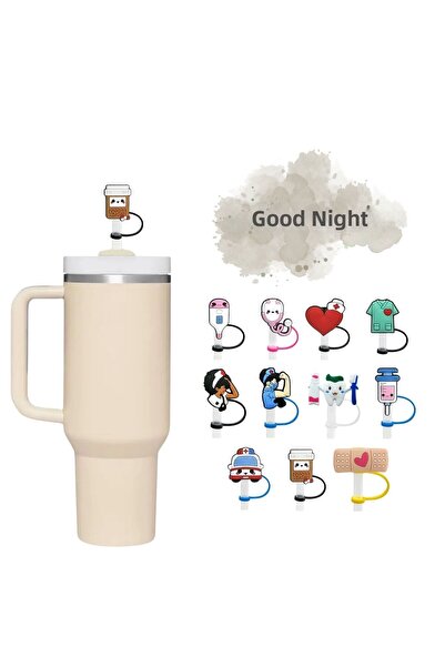 GECEDENİZ صندوق حبوب طبية متوافق مع التيرموس، مزود بسدادة للشفاطة، للرعاية ال...