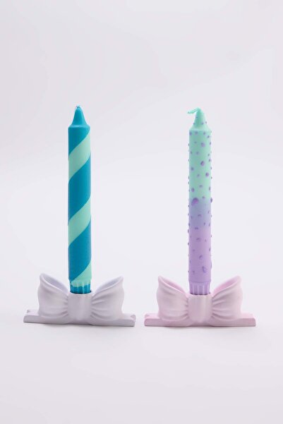 TRENDYOLMİLLA HOME 2-teiliges farbiges Kerzenständer-Set (Kerzenhalter nicht ...