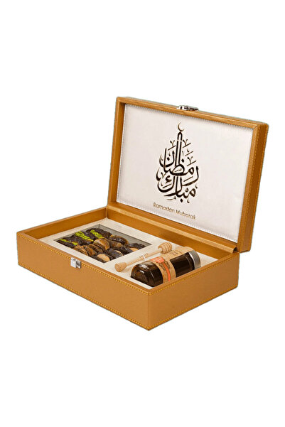 Al Malaky Royal علبة عسل رمضانية من جلد الذهبي تحتوي على 140 غرام من عسل السد...