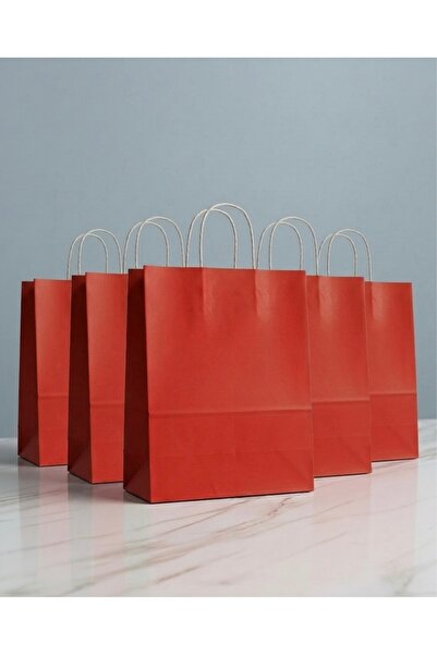 aybaş kağıtçılık 1.Kalite 25x31 Cm Büyük Boy (25 Adet) Kırmızı Renkli Kraft K...