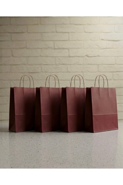 aybaş kağıtçılık 1.Kalite 25x31 Cm ( 15 Adet ) Büyük Boy Bordo Renkli Kraft K...